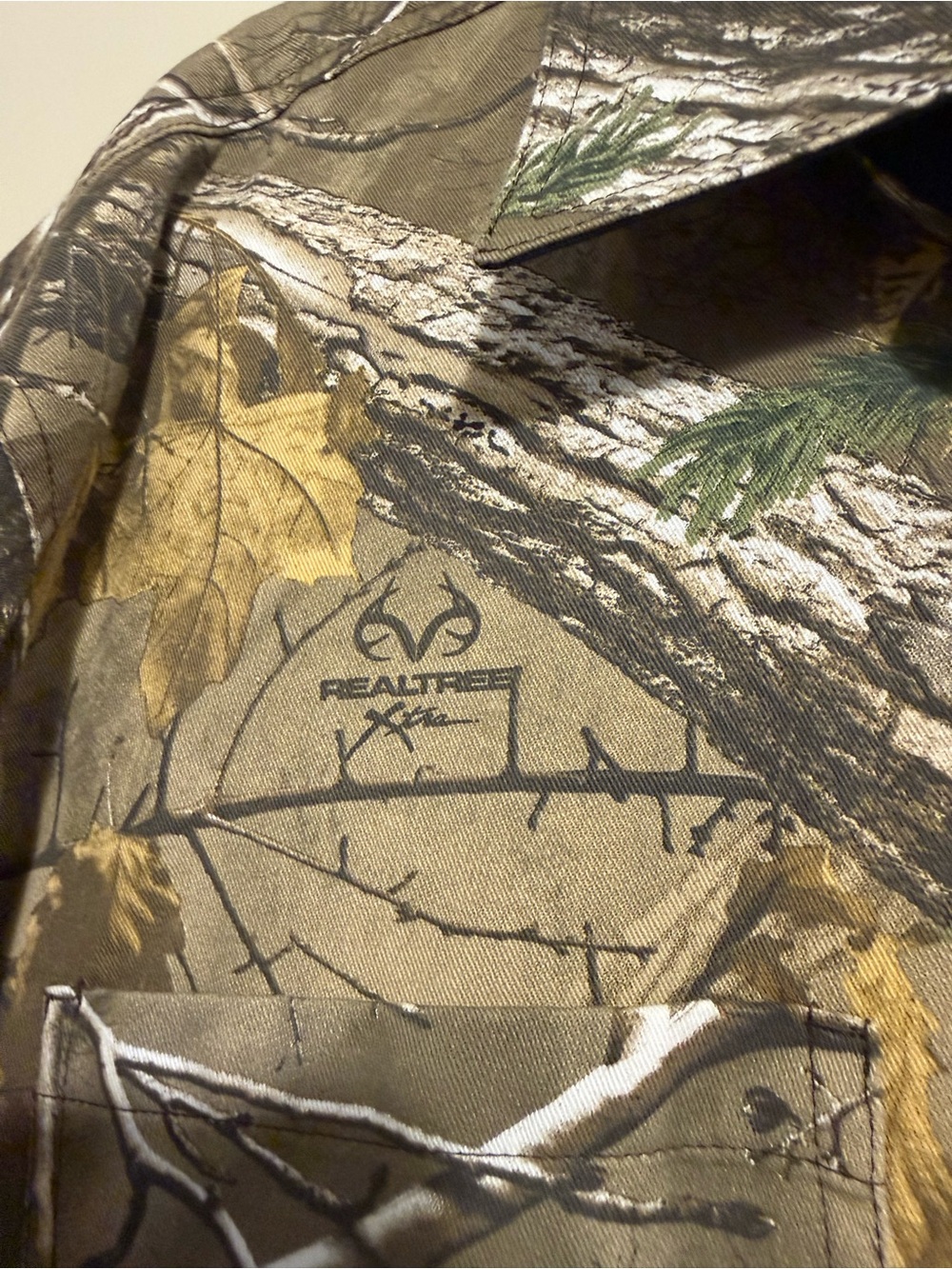 Walls Realtree xtra camo shorts sleeve bottom front shirt hunting men’s 3XL - Picture 3 of 15